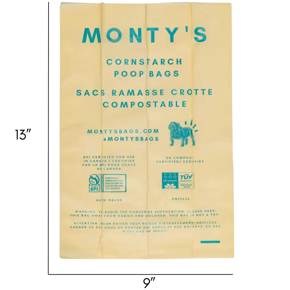 Monty's - Biodegradable Poop Bags (3 rolls) - Image 3